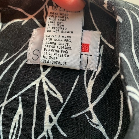 VINTAGE Scarlett midi dress black & white size 3 / 4 - Picture 12 of 13